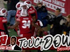 Vinny Anthony corrió para un touchdown, dándole a Wisconsin la ventaja sobre Illinois