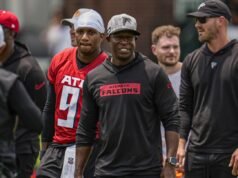 Raheem Morris se queja de la reacción a los comentarios de Michael Penix Jr. sobre entrenamiento