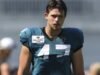 El TE Patrick Herbert del equipo de práctica de los Jaguars está entusiasmado con el juego con su hermano Justin