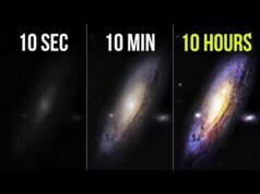 Imágenes de la galaxia de Andrómeda durante 10 segundos frente a 10 horas