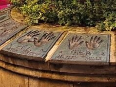 Huellas de fuentes en Bath, Inglaterra