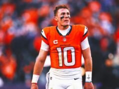 El mariscal de campo de los Broncos, Bo Nix, estará fuera para el partido de campeonato de la AFC, lo que resta de la temporada por una fractura de tobillo.