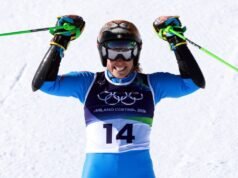 Federica Brignone gana el slalom gigante olímpico; Mikaela Shiffrin 11