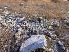 Las ruinas de la Casa de los Leprosos de Verona en Verona, Wisconsin.