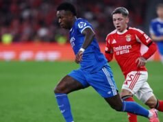 La UEFA suspende al extremo del Benfica Gianluca Prestianni en medio de la investigación por racismo de Vinicius Junior
