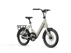 La bicicleta eléctrica compacta Tenways gira y se pliega para quedar plana