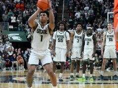 El No. 10 Michigan State y Wisconsin chocan después de la victoria en tiempo extra sobre Illinois