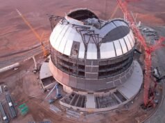Fotos increíbles muestran un telescopio gigante a prueba de terremotos que FINALMENTE podría encontrar vida extraterrestre en las estrellas a punto de completarse