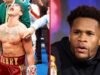Devin Haney reacciona cuando Ryan García se convierte en campeón mundial con la victoria dominante de Barrios