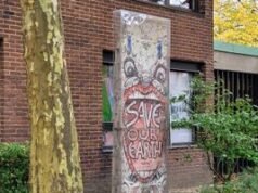 Sección del Muro de Berlín en Trelleborg en Trelleborg, Suecia