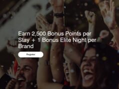 Gane 2500 puntos de bonificación por estadía + 1 noche elite adicional por marca