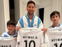 Lionel Messi y sus hijos recibieron un regalo especial del ex astro del Barcelona Neymar
