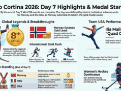 Resumen del día 7 de los Juegos Olímpicos de Invierno de 2026: aspectos destacados clave e historia de EE. UU.