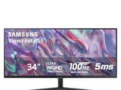 ¡Solo $230 hoy! Monitor ultraancho Samsung de 34 pulgadas y 1440p