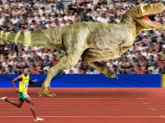 El T-rex podría SUPERAR el récord mundial de 100 metros de Usain Bolt mientras los científicos revelan una verdad impactante sobre los “pasos” de los dinosaurios