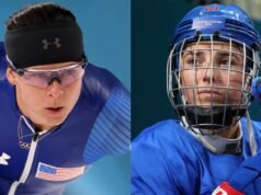 Brittany Bowe y Hilary Knight participan en los Juegos Olímpicos de Milán