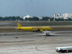 Este es uno de los antiguos aviones de Spirit Airlines de aspecto triste… en Vietnam
