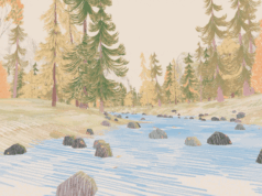 Viaje a través del otoño y el invierno en el cuadro “Yosemite” pintado a mano de Robinson Cravenitz: enorme