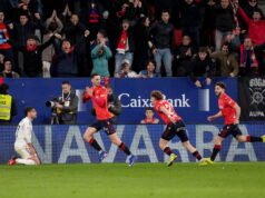 Osasuna abrió la puerta al Barcelona cuando el Real Madrid perdió