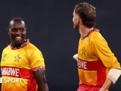 Copa del Mundo T20: Zimbabwe encabeza el Grupo B, las Indias Occidentales vencen a Italia, Afganistán vence a Canadá