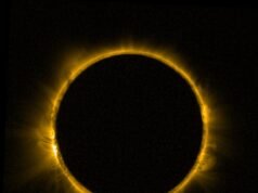 Anillo de fuego satelital, imagen de un eclipse solar tomada desde órbita