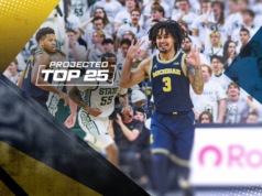 Predicción de las 25 mejores clasificaciones de baloncesto universitario de mañana: Michigan pasa al número 2