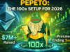Pepe Coin podría superar a Dogecoin, pero la configuración 100x de Pepeto para 2026 podría robarse el espectáculo