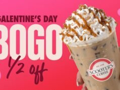 Scooter’s Coffee ofrece una oferta de compra uno y llévate la mitad de descuento antes del Día de San Valentín