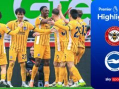 Brighton puso fin a una racha de 6 partidos sin ganar contra Brentford
