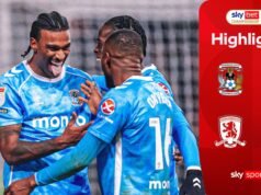 ¡El hat-trick de Wright FIRES Coventry vuelve a lo más alto de la clasificación!