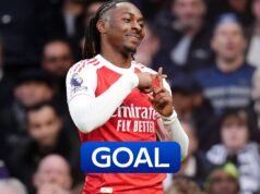 ¡Otro gol en el derbi! Las acrobacias de Eze ayudaron al Arsenal a tomar ventaja ante los Spurs