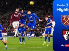 Los Hammers empataron sin goles con los Cherries