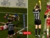 ‘¿¡Tarjeta amarilla!?’ | ¡Warrington anotó un try acrobático y Hastings fue declarado culpable en la misma jugada!