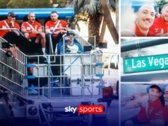 ¿El jugador de Hull KR habla con Rhinos mientras recorre Las Vegas en un carrito de compras gigante?