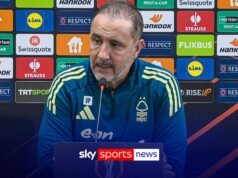 Pereira elogió a los jugadores pero dijo que el Forest debe jugar de manera diferente el próximo partido.