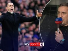 ‘Ahora aquí tienes una muestra’ | Neville: los Spurs están en serios problemas