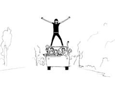 La alegría juvenil y el malestar civil chocan en esta épica historia de viaje por carretera