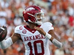 Taylen Green rompió el récord de salto vertical de QB en el Combine, corriendo los 40 en 4,36 segundos.