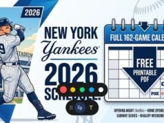 Calendario de los New York Yankees 2026: fechas clave, serie Metro y PDF imprimible