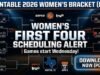 Calendario de los primeros cuatro partidos del Women’s March Madness 2026: partidos, horarios y canales de televisión