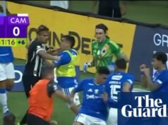 Pelea multitudinaria provoca 23 tarjetas rojas para jugadores de Cruzeiro y Atlético Mineiro en Brasil | Fútbol americano