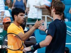 Miami Open: el número uno del mundo Carlos Alcaraz perdió inesperadamente ante el estadounidense Sebastian Korda en la ronda 3