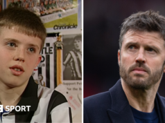 El que se fue: Carrick volvió a Tyneside con el Manchester United