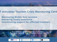 La Autoridad de Turismo de Tailandia activa el Centro de Monitoreo de Crisis Turísticas