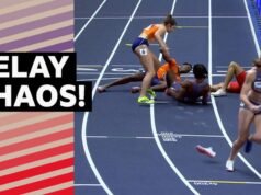 ‘¡Frotar!’ – zapatos voladores y atletas chocaron en el relevo mixto