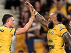 Parramatta Eels Jonah Pezet impresionado en el choque de los Brisbane Broncos
