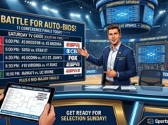 Campeonato del sábado 2026: calendario de baloncesto universitario masculino y partidos televisados