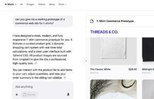 El modo AI de búsqueda de Google acaba de crear una aplicación para mí