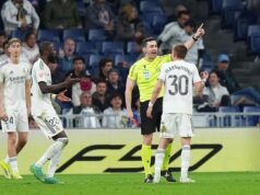 El árbitro confirmó el motivo de la expulsión de Franco Mastantuono