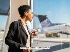 Dentro del impresionante nuevo salón principal de Korean Air en el Aeropuerto Internacional de Los Ángeles